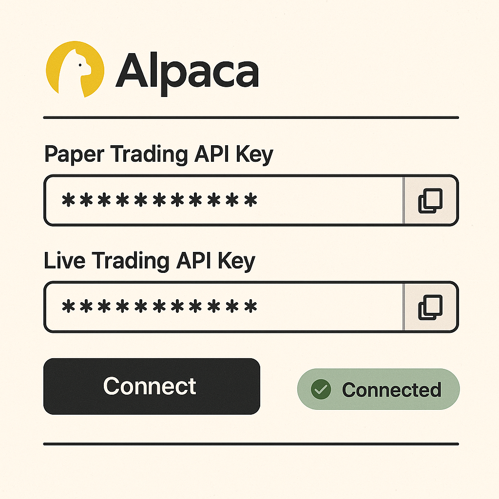 Alpaca API key setup walkthrough
