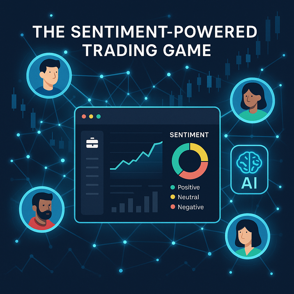 Trading dashboard with AI sentiment and network graph